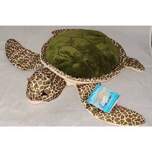 Turtle Tracks Family: “GUS" GREEN Turtle Plush Toy (Large)